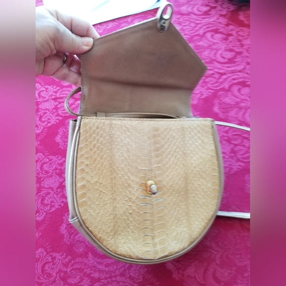 Vintage Lizard shoulder bag made in Paris by Celina. - Picture 3 of 3